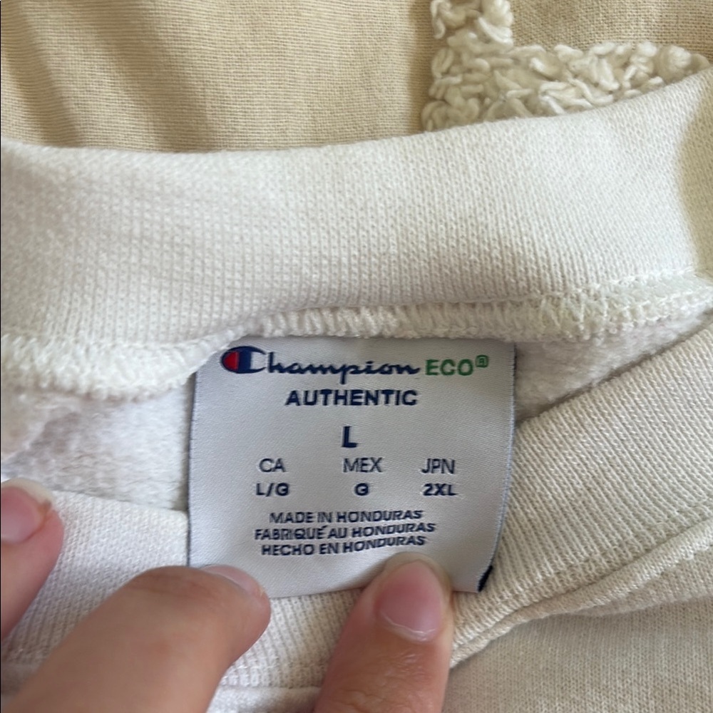 Champion White Crewneck Volleyball Sweater - Picture 2 of 7